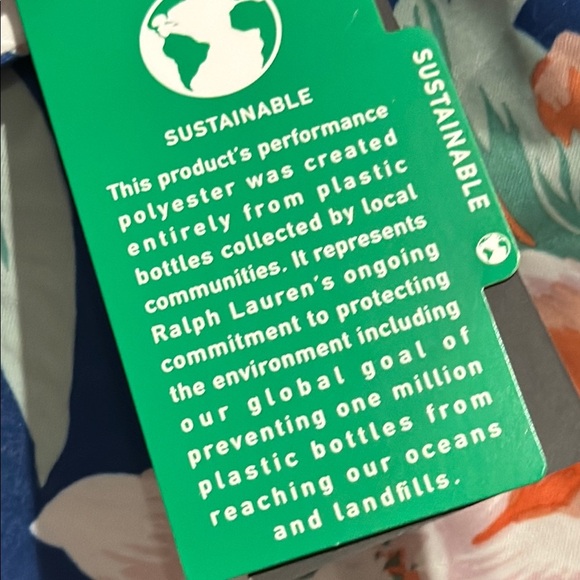 RLX Ralph Lauren Women's Blue Floral Sleeveless Golf/Tennis/Pickleball Top NWT - Picture 8 of 11